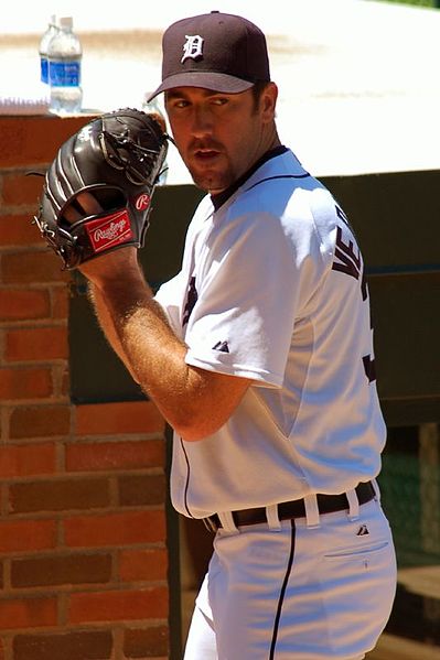 Justin Verlander, the best pitcher in baseball over the last few years, leads a Tigers rotation that is loaded. By leadfoot on Flickr [CC-BY-2.0 (http://creativecommons.org/licenses/by/2.0)], via Wikimedia Commons