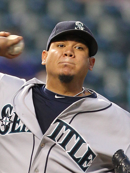 Felix Hernandez will be the best pitcher once again in the American League West. By Keith Allison on Flickr (Original version) UCinternational (Crop) [CC-BY-SA-2.0 (http://creativecommons.org/licenses/by-sa/2.0)], via Wikimedia Commons