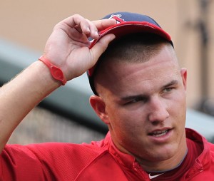 Mike Trout became the best player in baseball last season at the age of 20. By Keith Allison from Owings Mills, USA (Mike Trout  Uploaded by Muboshgu) [CC-BY-SA-2.0 (http://creativecommons.org/licenses/by-sa/2.0)], via Wikimedia Commons