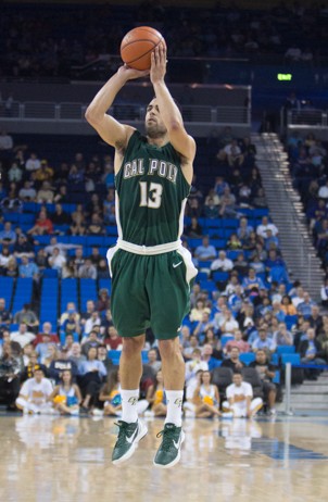 Dylan Royer's sharp shooting helped Cal Poly muster a huge upset in Westwood. By Will Parris