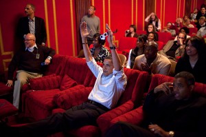 Even the First Super Bowl Party gets a little loose!   By White House (Pete Souza) / Maison Blanche (Pete Souza) [CC-BY-2.0 (http://creativecommons.org/licenses/by/2.0)], via Wikimedia Commons
