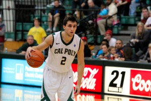 Chris O'Brien poured in 16 points on Saturday night to help Cal Poly move to 3-0 in Big West Conference play. By Owen Main