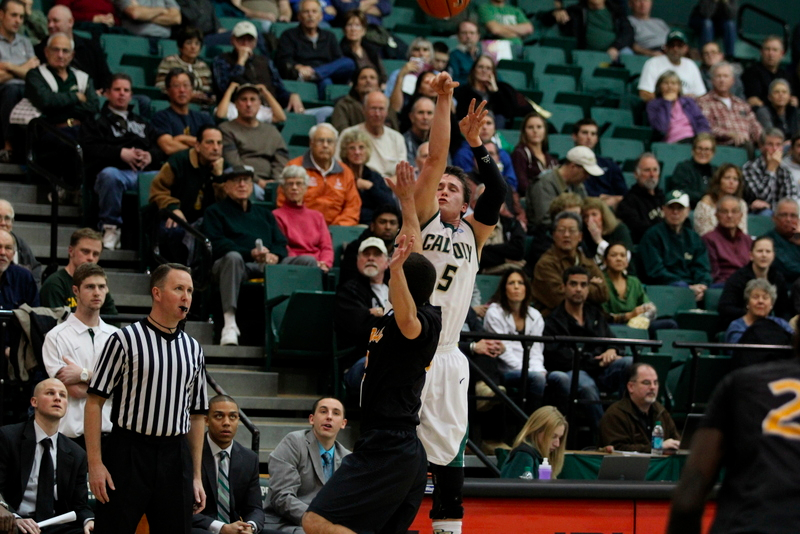 Freshman Reese Morgan would be a key cog in a Cal Poly Run In Against Southern in March.  By Owen Main