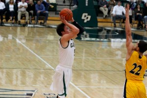 Reese Morgan dropped 26 points in his first career start for Cal Poly. By Owen Main