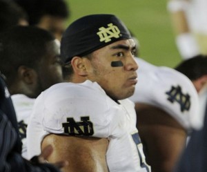 Manti Te'o apparently didn't follow Luke's rules of i-dating. By Shotgun Spratling/Neon Tommy 