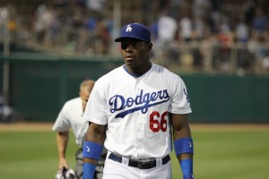 Dodger fans breathed a sigh of relief that Yasiel Puig was not more badly injured in yesterday's game. By Owen Main