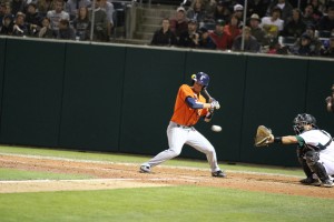 This is my favorite picture of the game. Mostly because it was a called strike from Reed Reilly. By Owen Main