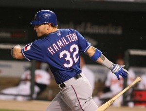 Could the Rangers have actually gotten better without former MVP Josh Hamilton? By Keith Allison on Flickr, via Wikimedia Commons