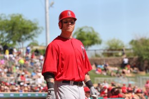 Josh Hamilton, shown here in spring training, has has a rough start with the Angels after signing a big contract in the off-season. By Owen Main