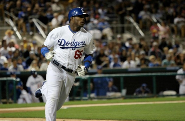 One player the Dodgers won't bring up to fill gaps is Yasiel Puig. It's nice to dream of the day they do though... By Owen Main