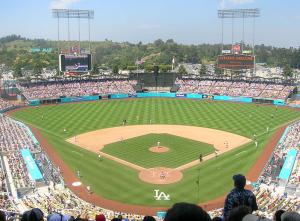 Could Dodger Stadium host a World Series game in 2013 for the first time since 1988? By Frederick Dennstedt from los angeles, usa (Dodger Stadium) [CC-BY-SA-2.0 (http://creativecommons.org/licenses/by-sa/2.0)], via Wikimedia Commons