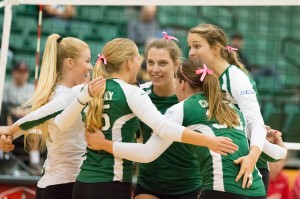 Cal Poly volleyball dropped their fourth straight match on Saturday night. By Owen Main