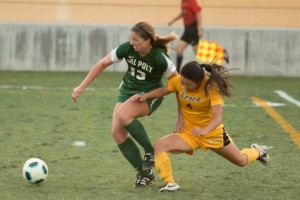 Krieghoff's strength and ability to shed defenders is one reason why she has had the third-best goal scoring season ever in the Big West. By Owen Main 