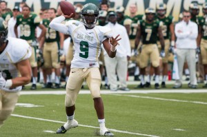 Chris Brown has established himself as the best quarterback Cal Poly has. By Owen Main