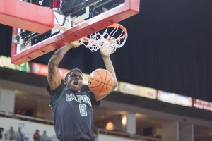 David Nwaba brought a lot of energy early for Cal Poly on Wednesday. By Owen Main
