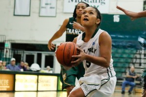 Along with Jonae Ervin, Ariana Elegado (pictured) is really skilled at driving to the basket. By Owen Main