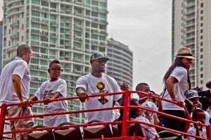 Without the greatest sports moment of 2013, the San Antonio Spurs would have been having a parade instead of the Heat. By Michael Kain, via Wikimedia Commons