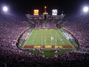 The future looks bright for USC football. By Bobak Ha'Eri (Own work), via Wikimedia Commons