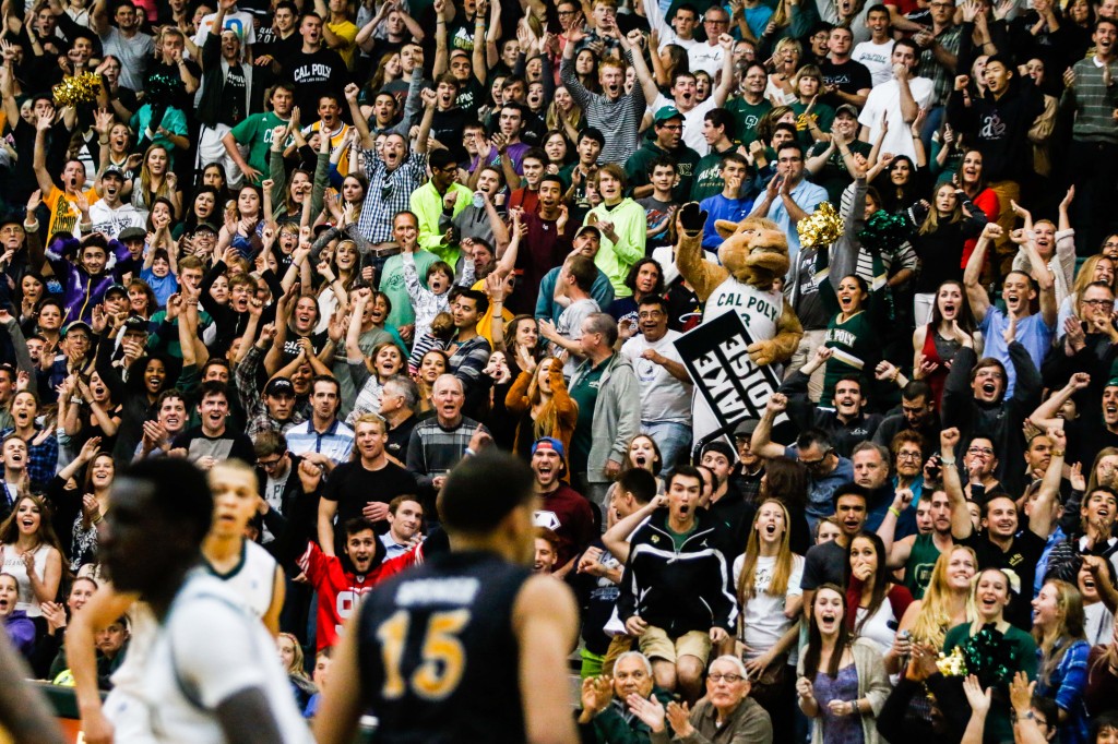 For two glorious minutes on Saturday night, this was what the crowd looked like at the MAC. By Owen Main