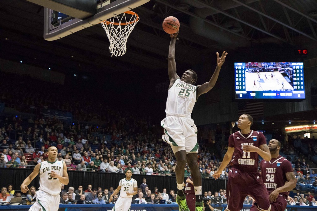 Joel Awich throws one down. by Owen Main