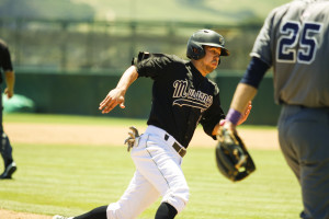 Peter Van Gansen races home in the second inning of Sunday's game. By Owen Main