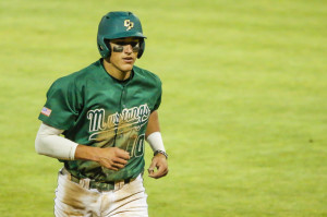 Nick Torres' Sunday night homer was probably his last in Cal Poly green and gold. By Owen Main
