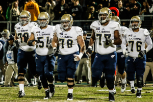 The UC Davis offensive line dominated this game from beginning to end.
