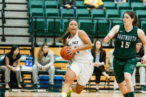 Along with Ariana Elegado, Kristen Ale scored a team-high 18 points for Cal Poly. By Owen Main