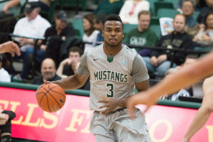 Cal Poly's Maliik Love is one of four seniors on this year's team. By Owen Main