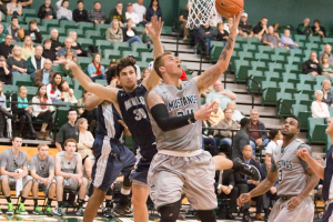 Brian Bennett led Cal Poly with 15 points and 8 rebounds. By Owen Main