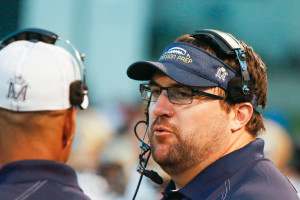 Rich Seubert spent this past season coaching high school football at Mission Prep. By Owen Main