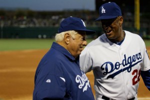 Spend enough time around Dodgers spring training, and you'll be sure to see legends like Rick Monday or Tommy Lasorda (left). By Owen Main