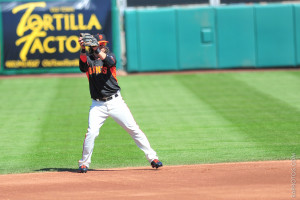 Brandon Crawford's pedestrian offensive numbers can hide the value he brings defensively. By Ray Ambler - RAPhotos.com