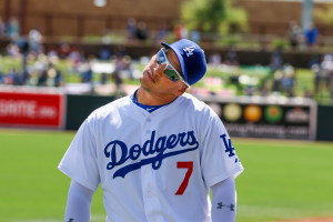 Even with two outfielders hurt, hot-hitting Alex Guerrero is having a hard time finding regular playing time. By Owen Main