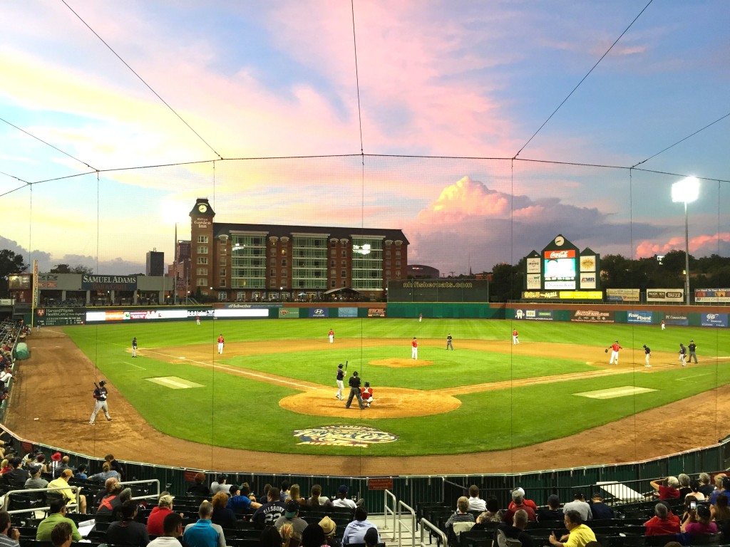 Tornadoes around Manchester never materialized, but the weather did give us a beauty of a sunset on Tuesday night. By Owen Main