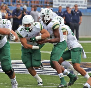 Joe Protheroe got his 156 yards and a touchdown on Saturday, but Cal Poly's offense started slowly en route to a loss that wasn't really in question after the first quarter. By Brooks Nuanez - SkylineSportsMT.com