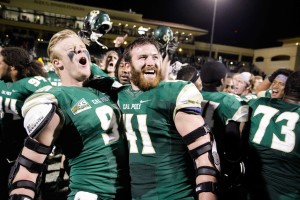 Nick Dzubnar (right) here with his brother Colin, is officially a member of the San Diego Chargers. By Owen Main