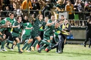 Kody Wakasa scored his first goal of college, and it was golden. By Owen Main