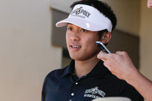 Cal Poly golfer Justin De Los Santos won the Big West title last year. By Owen Main