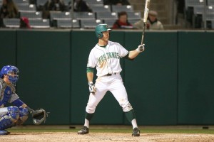 Senior John Schuknecht has been hitting well out of the four-hole for Cal Poly. By Owen Main