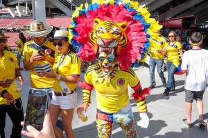 This guy was in the stadium and amped more than 2 hours before the game. By Owen Main