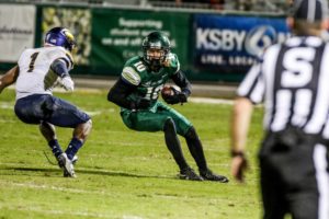 Carson McMurtrey caught four passes last Saturday. By Owen Main